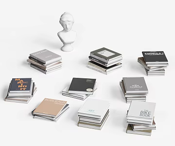 Book ornaments 3d model
