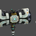 Simple Model Science Fiction Weapon Science Fiction Hammer Warhammer Science Fiction Sword Future Weapon High-tech Battle Blade 3d model