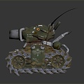 Tank sci-fi tank mini tank mecha fighting vehicle 3d model