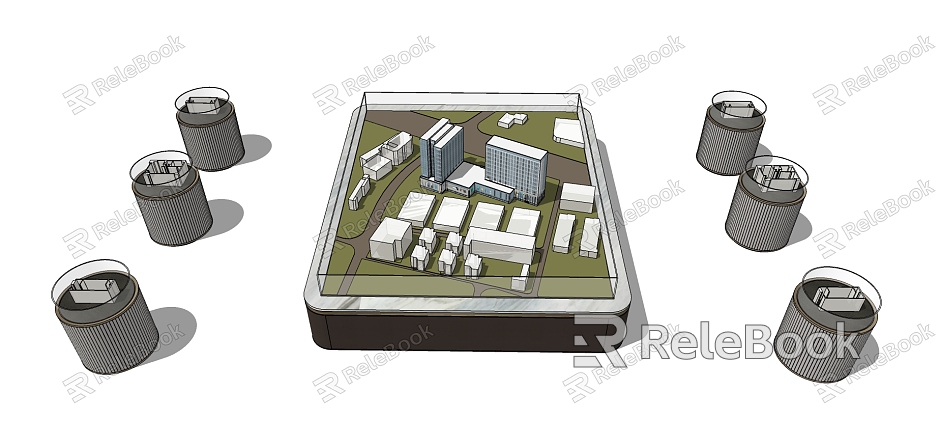 Modern sand table model