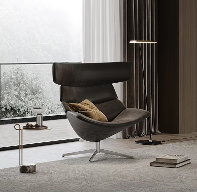 Luxury Modern Office Chair With High Backrest And Comfortable Cushion 3d model