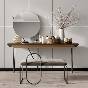Light Luxury Dressing Table 3d model
