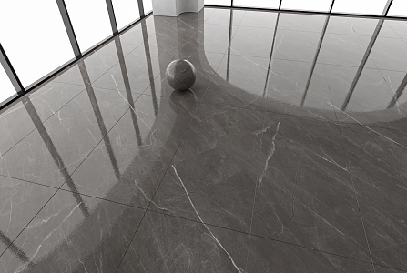 Dark Marble Floor Tile Polished Tile 3d model