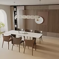Modern table combination 3d model