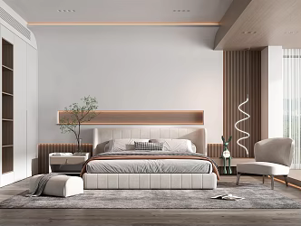 Modern Bedroom 3d model