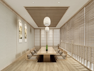 Japanese-style negotiation room 3d model