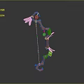 Crossbow Mechanical Crossbow Shift Bow and Arrow Shoot Far Equipment Weapons High-tech Crossbow 3d model