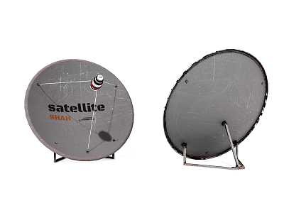 TV satellite antenna large pot cover 3d model