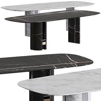 Modern dining table 3d model