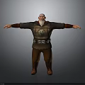 Medieval Man In Armor With Beard Arms Outstretched Standing Emblem Belt
