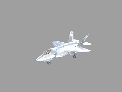 F35B type vertical short takeoff and landing stealth fighter F35B binding animation 3d model