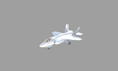 F35B type vertical short takeoff and landing stealth fighter F35B binding animation 3d model