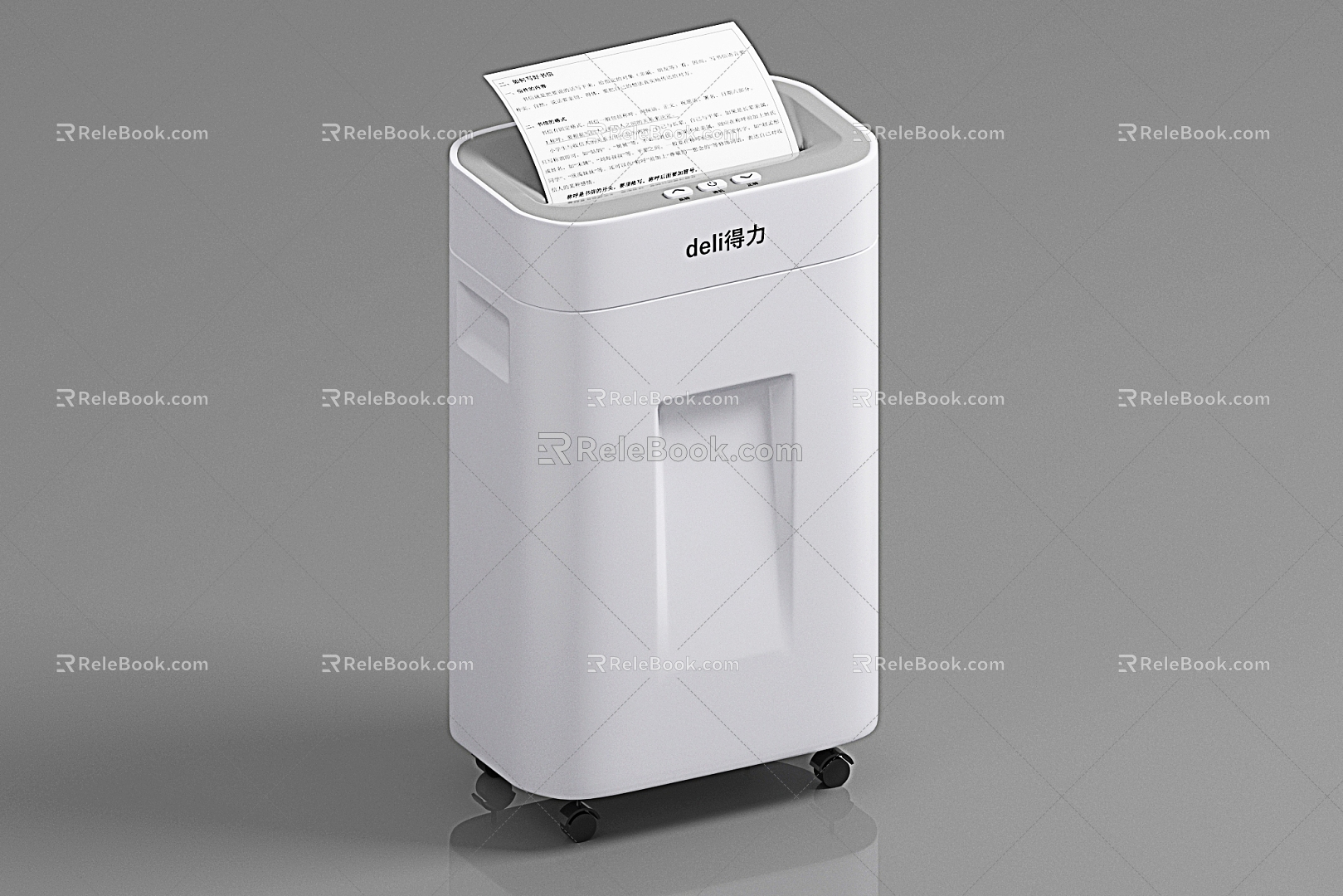 Office supplies shredder scrap machine business machine office equipment office shredder ornaments 3d model