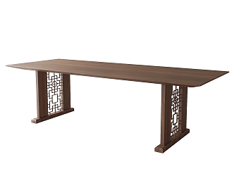 New Chinese Dining Table Desk Tea Table 3d model