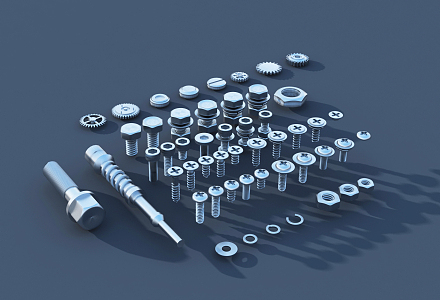 modern screw 3d model