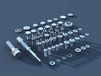 modern screw 3d model
