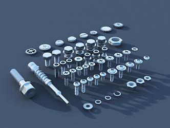 modern screw 3d model