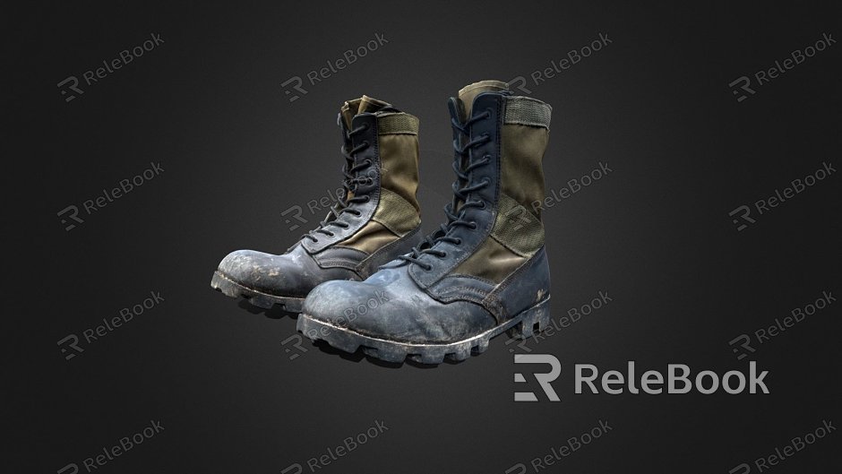 Weapons Vietnam Army Boots model