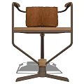 Ergonomic Office Chair With Metal Frame Leather Backrest Mesh Seat And Five Star Base