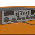 Cobalt Series Audio Headphone Device With Control Knobs Display Screen And Audio Controls