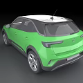 Sleek Green SUV Car with Modern Black Accents and Stylish Alloy Wheels