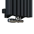 Various Colored Vertical Heating Radiators in Black Grey White and Brown