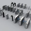 Public Facilities Various Modern Automatic Turnstiles For Access Control Security
