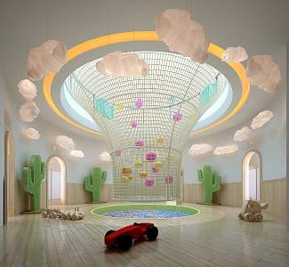 Modern Kindergarten 3d model