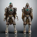 Modern Robot Mechanical Warmen Mechanical Armor 3d model