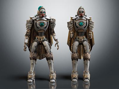 Modern Robot Mechanical Warmen Mechanical Armor 3d model