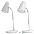 Modern Minimalist Table Lamp In White And Black With Sleek Design For Home Decor