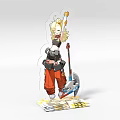 Acrylic Lipai Animation Game Surrounding Ornaments Millet Secondary Element Zone Zero Pie 3d model