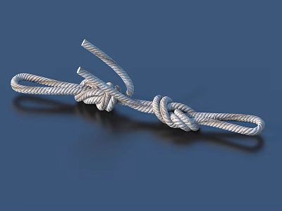 Durable Twisted Rope Knots For Practical Household Use And Decorative Purposes 3d model