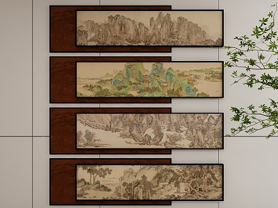 New Chinese Style Decorative Hanging Painting model