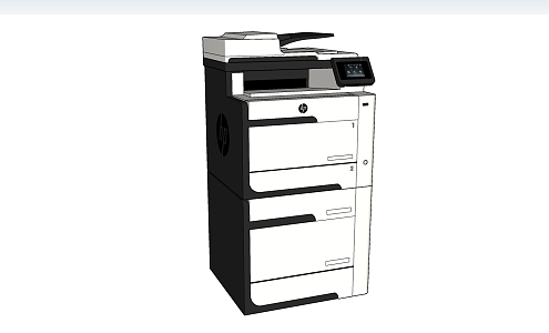 HP Printer Modern Printer 3d model