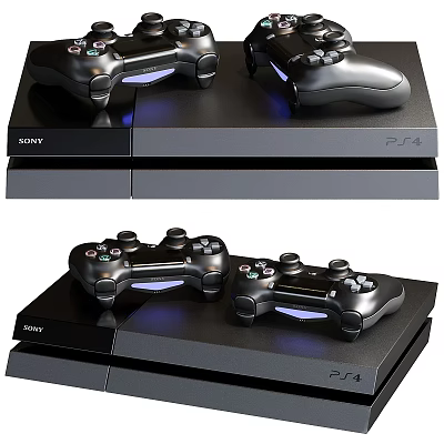 Modern gamepad game console Sony game console 3d model