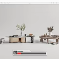 Nordic coffee table 3d model
