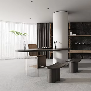Modern Tea Room 3d model
