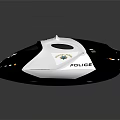 Black And White OIS Logo Helmet With Streamlined Design And Emblem