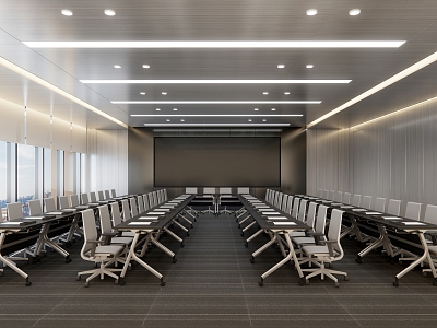 Modern Conference Room Conference Room Training Room Office Report Hall model