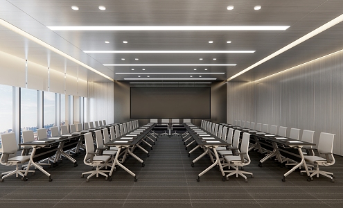 Modern Conference Room Conference Room Training Room Office Report Hall 3d model