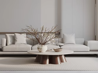 Modern three-seat sofa 3d model