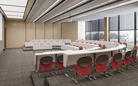 Meeting Room Ladder Classroom 3d model