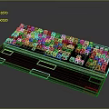 Black Mechanical Gaming Keyboard With Red Backlight And Wrist Rest Design