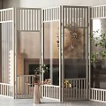 New Chinese Style Screen Screen Partition 3d model