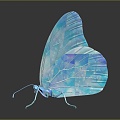 Modern Butterfly Colored Butterfly Tabby Butterfly Leaf Butterfly 3d model