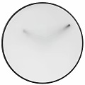 Round Wall Clock With White Dial Black Frame And Simple Hands Design 3d model