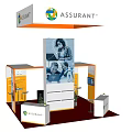 Assuranti Exhibition Booth Design Featuring Modern Structure And Display Panels