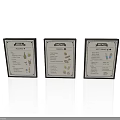 Three Activia Food Menus Displaying Yogurt Salad And Raw Food Options