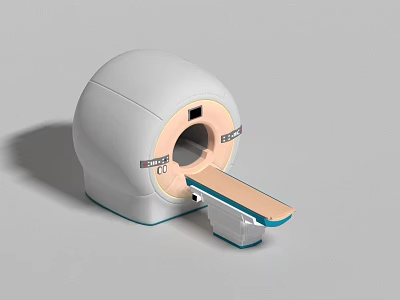 Advanced Medical CT Scanner With Patient Table For Diagnostic Imaging Equipment 3d model